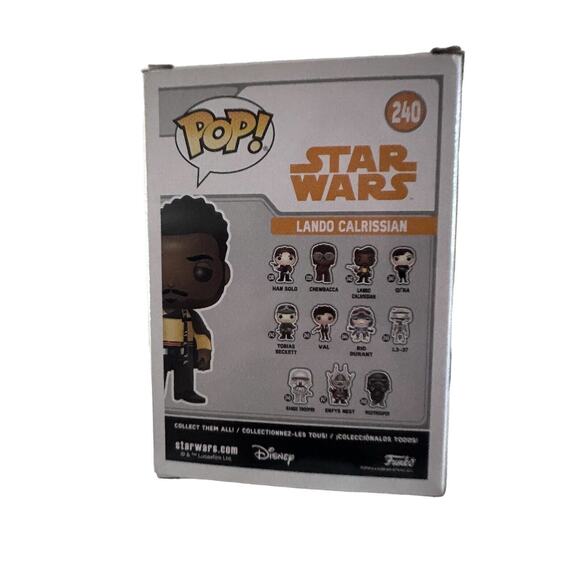 Funko Pop! Star Wars #240 Lando Calrissian Vinyl Figure - Pre-Owned - Solo Movie - Picture 4 of 5